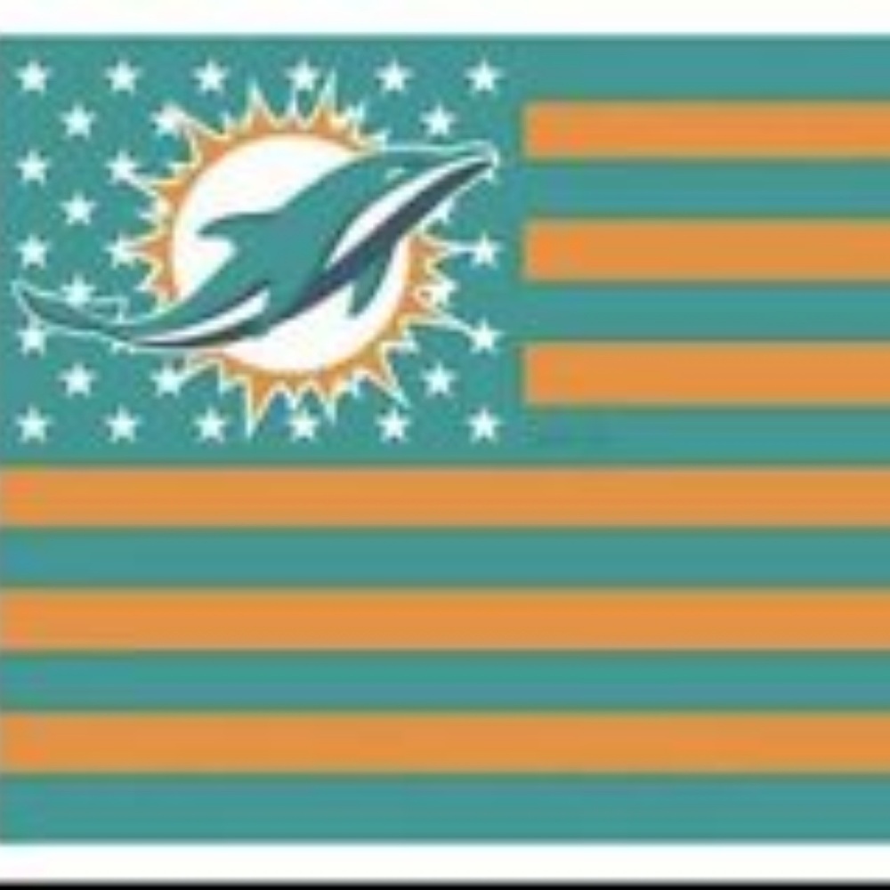 Miami Dolphins American 3x5 Foot Flag